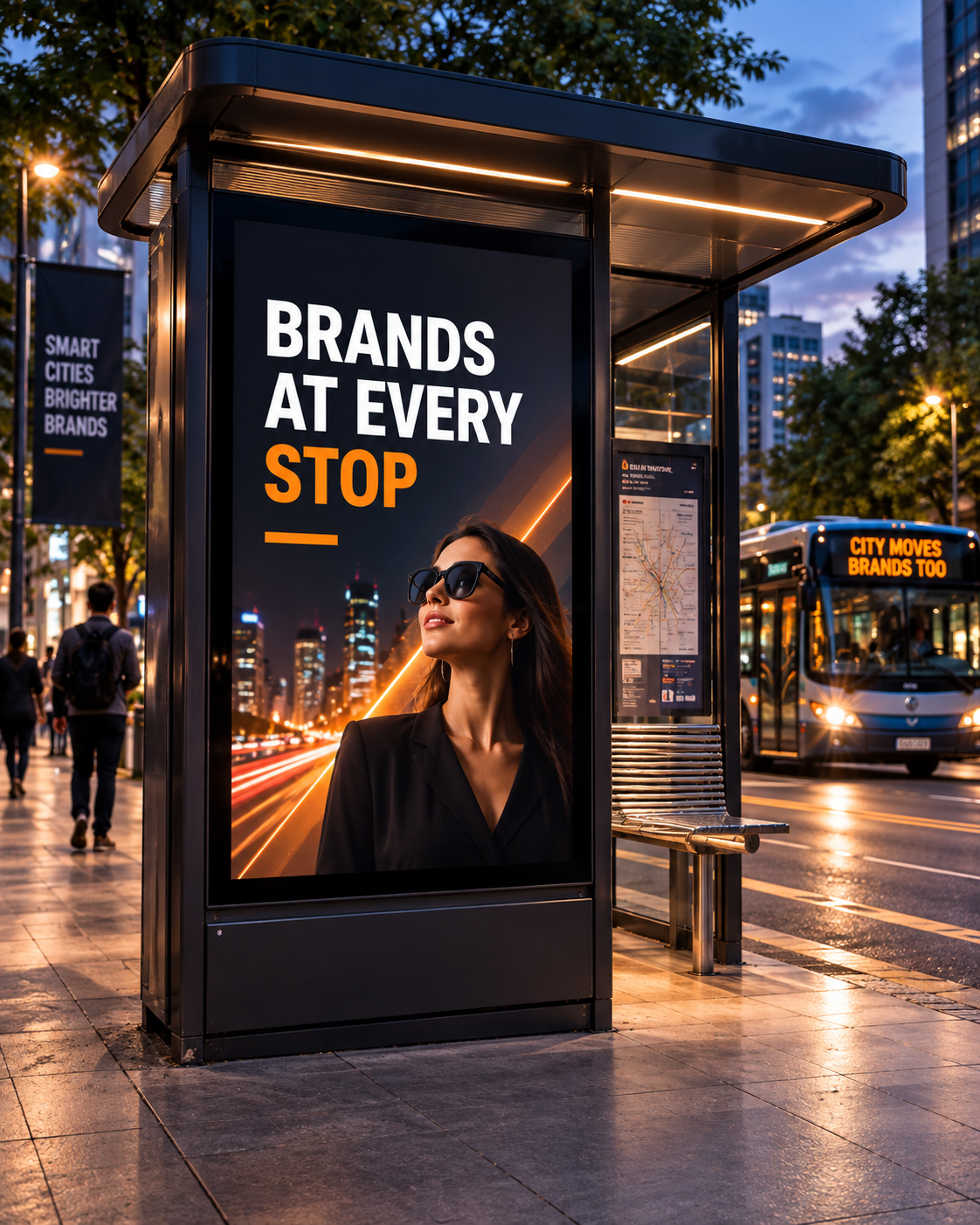 BUS SHELTER BRANDING